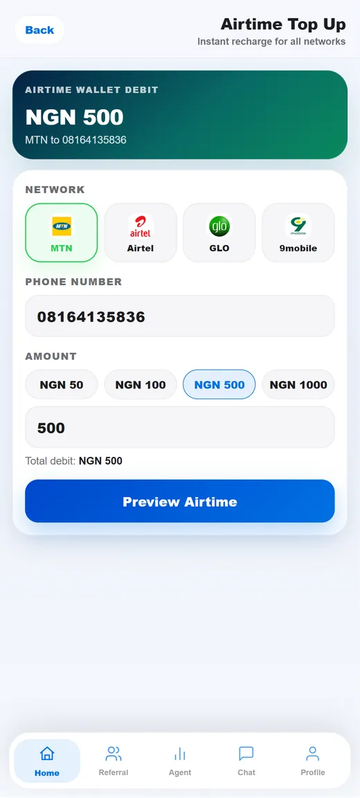 Airtime Vending